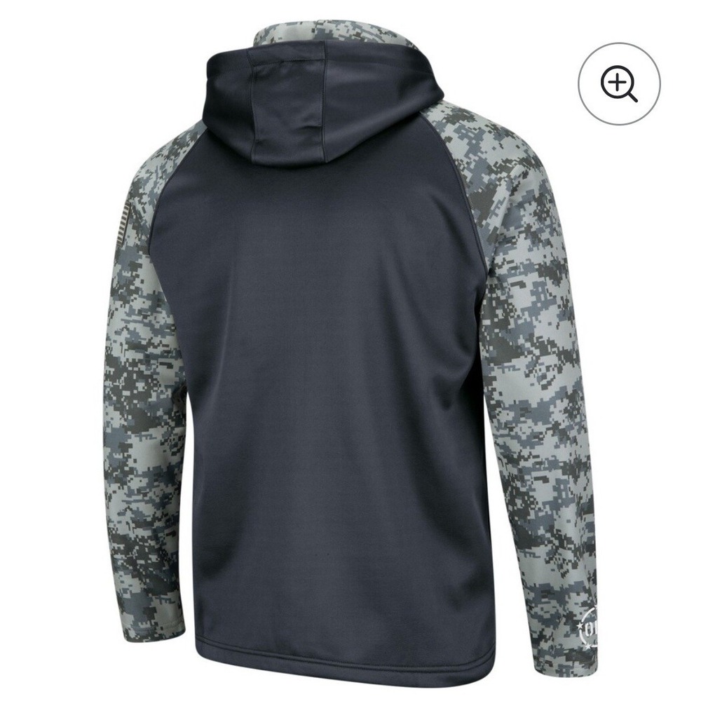 Iowa Hawkeyes Colosseum OHT Military Appreciation Camo Raglan Hoodie Men's M - Picture 2 of 5